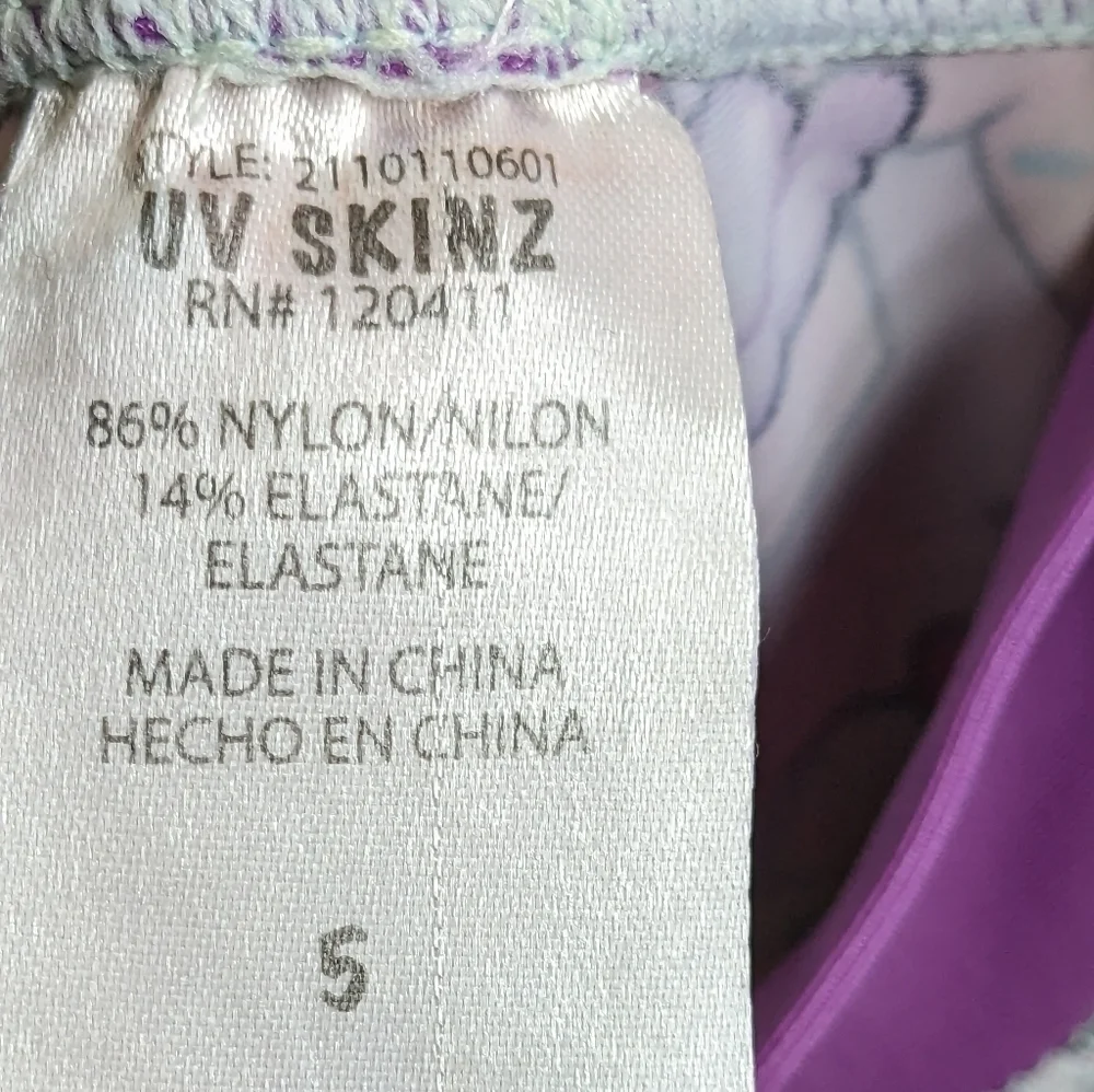 UV Skinz Purple Cupcake Swim Shirt,size 5